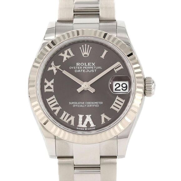 Pre Loved rolex Datejust Oyster Perpetual Unisex Grey Other